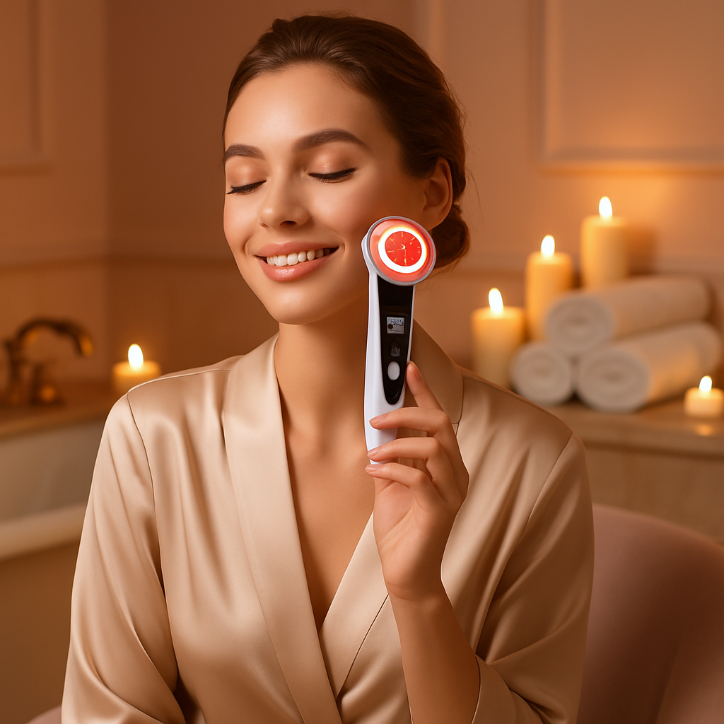 Nakéa™ –  Appareil de soin visage LED Lumière 6-en-1